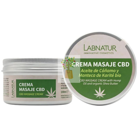CREMA DE MASAJE CON CBD BIO 100ML LABNATUR