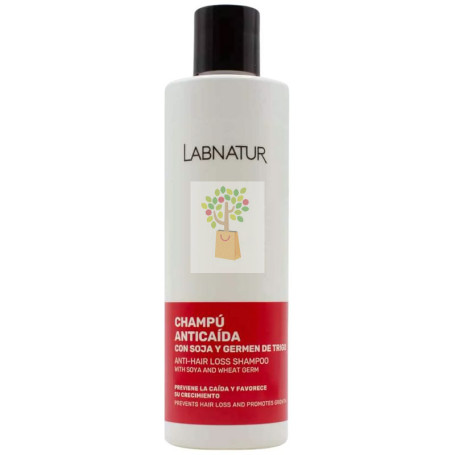 CHAMPÚ ANTICAÍDA CON SOJA Y GERMEN DE TRIGO 250ML LABNATUR