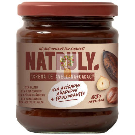 CREMA DE CACAO Y AVELLANAS 285G NATRULY