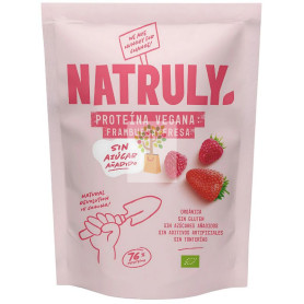 PROTEÍNA VEGANA DE FRESA Y FRAMBUESA 350G NATRULY