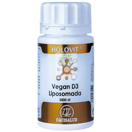 HOLOVIT VEGAN D3 LIPOSOMADA 3000UI 50 CAPSULAS EQUISALUD