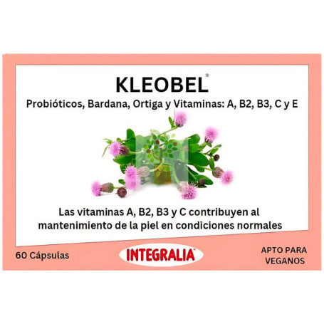 KLEOBEL CON PROBIÓTICOS 60 CÁPSULAS INTEGRALIA
