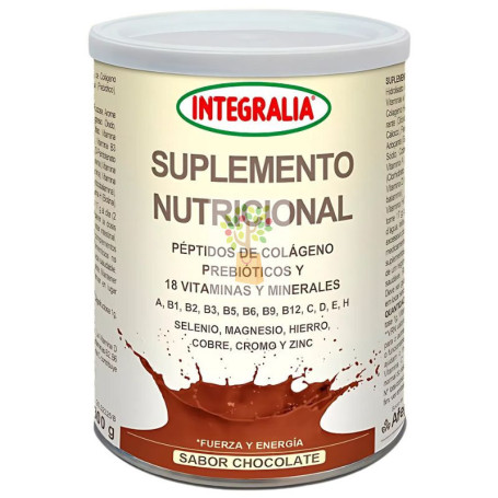 SUPLEMENTO NUTRICIONAL SABOR CHOCOLATE 300G INTEGRALIA