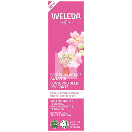 CONTORNO DE OJOS ALISANTE ROSA MOSQUETA Y TÉ BLANCO 12ML WELEDA