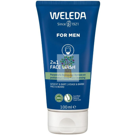 GEL LIMPIADOR 2 EN 1 ROSTRO & BARBA FOR MEN 100ML WELEDA