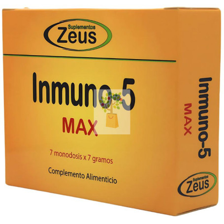 INMUNO-5 MAX 7 SOBRES ZEUS