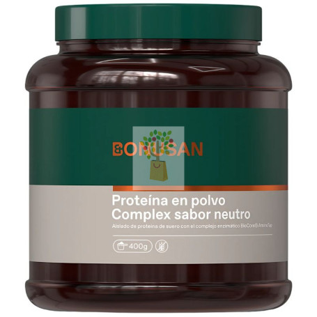 PROTEÍNA EN POLVO COMPLEX SABOR NEUTRO 400G BONUSAN