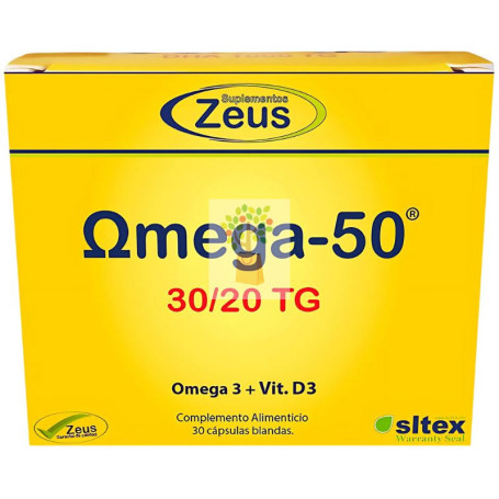 OMEGA-50 30/20 TG 30 CÁPSULAS ZEUS