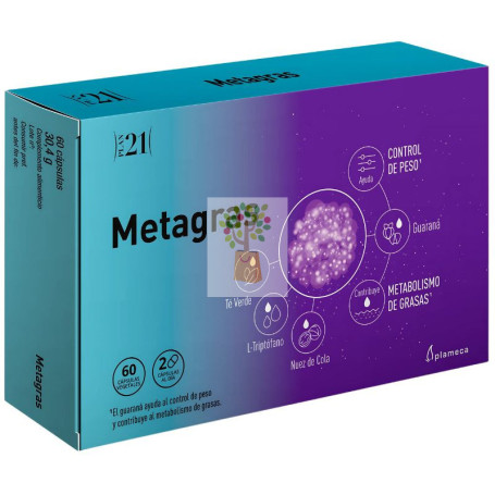 METAGRAS 60 CÁPSULAS VEGETALES PLAMECA