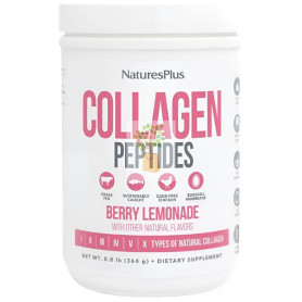 COLLAGEN PEPTIDES BERRY LEMONADE 322G NATURES PLUS