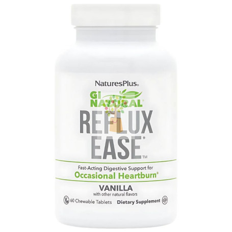 GI NATURAL REFLUX EASE 60 COMPRIMIDOS MASTICABLES NATURES PLUS
