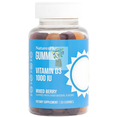 GUMMIES VITAMINA D3 1000UI 60 GOMINOLAS NATURES PLUS