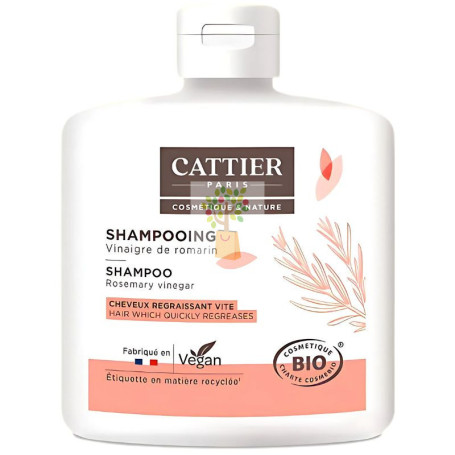 CHAMPÚ CABELLOS GRASOS CON VINAGRE DE ROMERO 250ML CATTIER PARIS