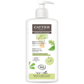 CHAMPÚ Y GEL DE DUCHA MANZANA VERDE 500ML CATTIER PARIS