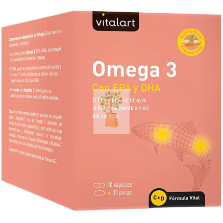 OMEGA 3 30 CÁPSULAS + 30 PERLAS VITALART