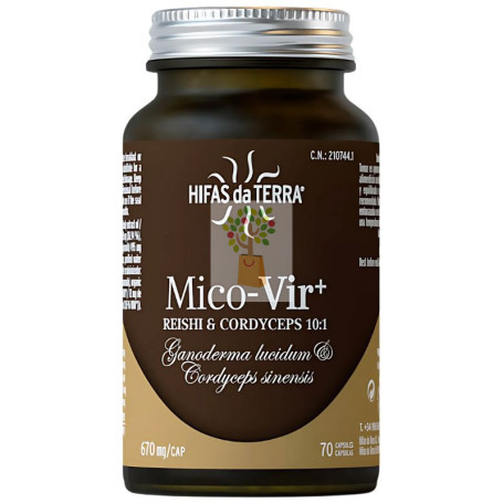 MICO VIR (REISHI Y CORDYCEPS) 70 CAPSULAS HIFAS DA TERRA