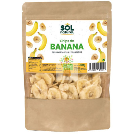 CHIPS DE BANANA BIO 150G SOL NATURAL