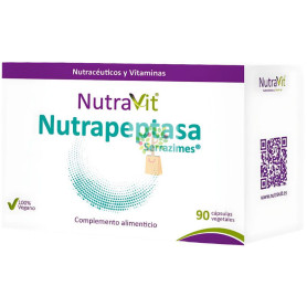 NUTRAPEPTASA SERRAZIME 90 CÁPSULAS NUTRAVIT