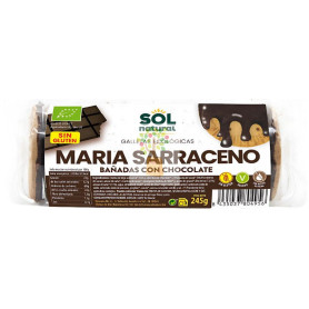 GALLETAS MARÍA T SARRACENO BAÑADAS DE CHOCO BIO 245G SOL NATURAL