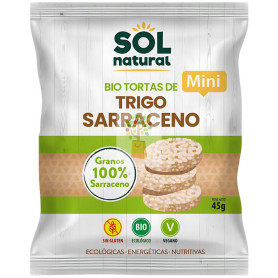 MINI TORTITAS DE TRIGO SARRACENO BIO 45G SOL NATURAL