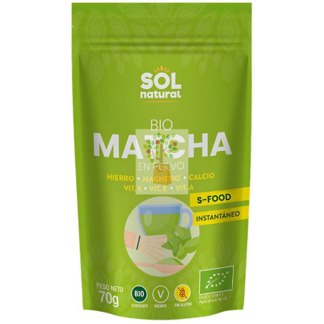 MATCHA EN POLVO BIO 70G SOL NATURAL