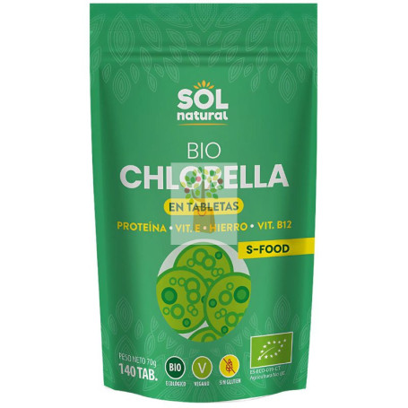 CHLORELLA BIO 140 COMPRIMIDOS SOL NATURAL