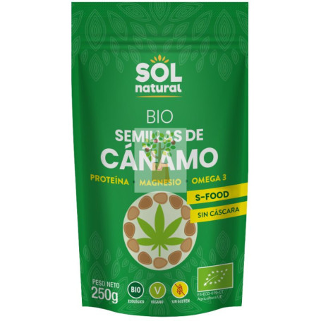 SEMILLAS DE CÁÑAMO BIO 250G SOL NATURAL