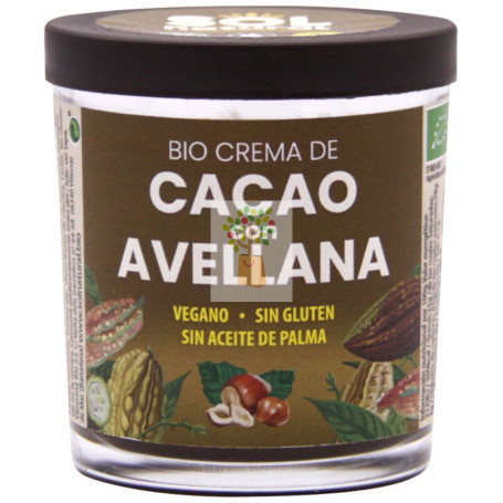 CREMA DE CACAO CON AVELLANA BIO 200G SOL NATURAL