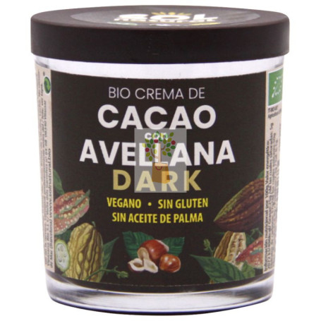 CREMA DE CACAO DARK CON AVELLANA BIO 200G SOL NATURAL