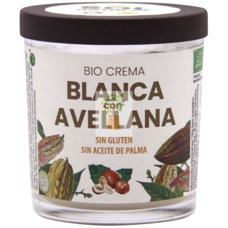 CREMA BLANCA CON AVELLANA BIO 200G SOL NATURAL