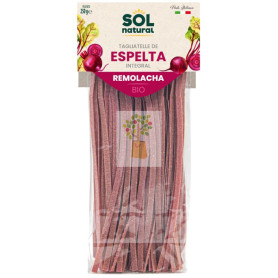 TAGLIATELLE ESPELTA INTEGRAL CON REMOLACHA BIO 250G SOL NATURAL