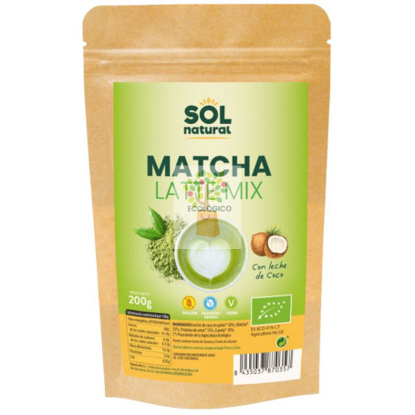 MATCHA LATTE MIX BIO 200G SOL NATURAL