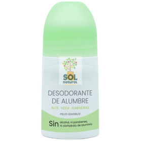 DESODORANTE LÍQUIDO DE ALUMBRE ALOE Y NEEM 75ML SOL NATURAL