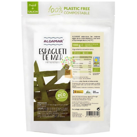 ESPAGUETI DE MAR BIO 1KG ALGAMAR