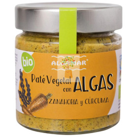 PATÉ VEGETAL DE ALGAS ZANAHORIA Y CÚRCUMA BIO 180G ALGAMAR