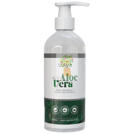 GEL ALOE VERA CON CAMOMILA Y ACIDO HIALURONICO ECO 500Ml SOTYA