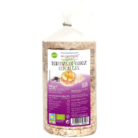 TORTITAS DE ARROZ Y ALGAS BIO 100G ALGAMAR