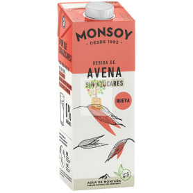 BEBIDA DE AVENA 0% AZÚCAR BIO 1L MONSOY