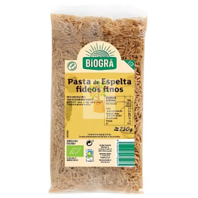 FIDEO FINO DE ESPELTA 250GR BIOGRA