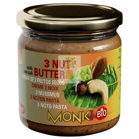 CREMA DE 3 FRUTOS SECOS BIO 330G MONKI