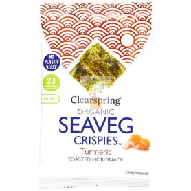 SNACK DE ALGA NORI TOSTADA CON CÚRCUMA BIO 4G CLEARSPRING