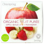 COMPOTA DE MANZANA PLÁTANO Y FRESA BIO 200G CLEARSPRING