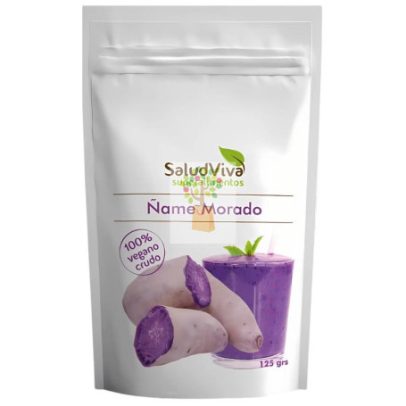 ÑAME MORADO EN POLVO 125G SALUD VIVA