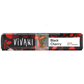 BARRITA DE CHOCOLATE NEGRO 62% CON CEREZA ÁCIDA BIO 35G VIVANI