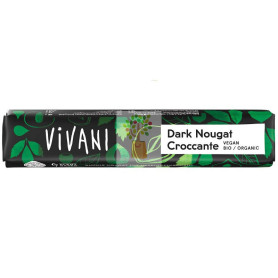 BARRITA DE CHOCOLATE NEGRO CON PRALINÉ BIO 35G VIVANI