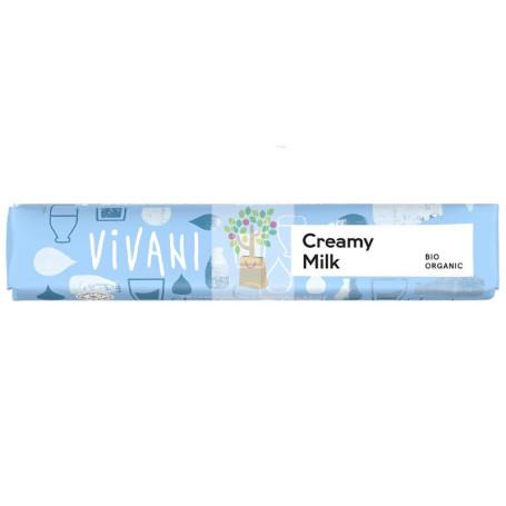 BARRITA DE CHOCO RELLENA DE CREMA RICA EN LECHE BIO 40G VIVANI