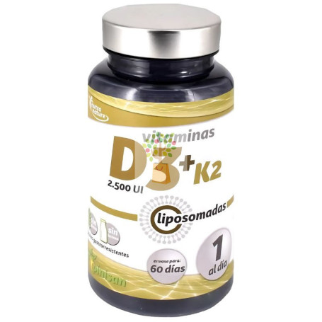 D3 + K2 LIPOSOMADAS 2.500UI  60 CAPSULAS PINISAN