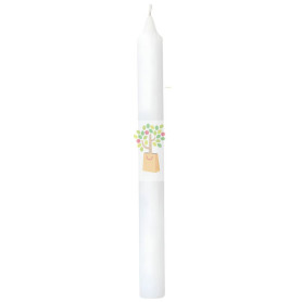 VELA BUJIA BLANCA 20CM ORO DE LOS ANDES