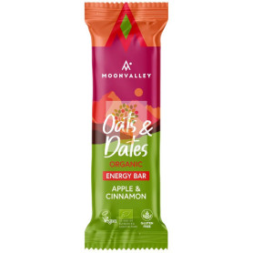 BARRITA DE AVENA, DÁTILES, MANZANA Y CANELA BIO 50G MOONVALLEY