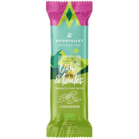 BARRITA DE AVENA, DÁTILES Y CARDAMOMO BIO 50G MOONVALLEY